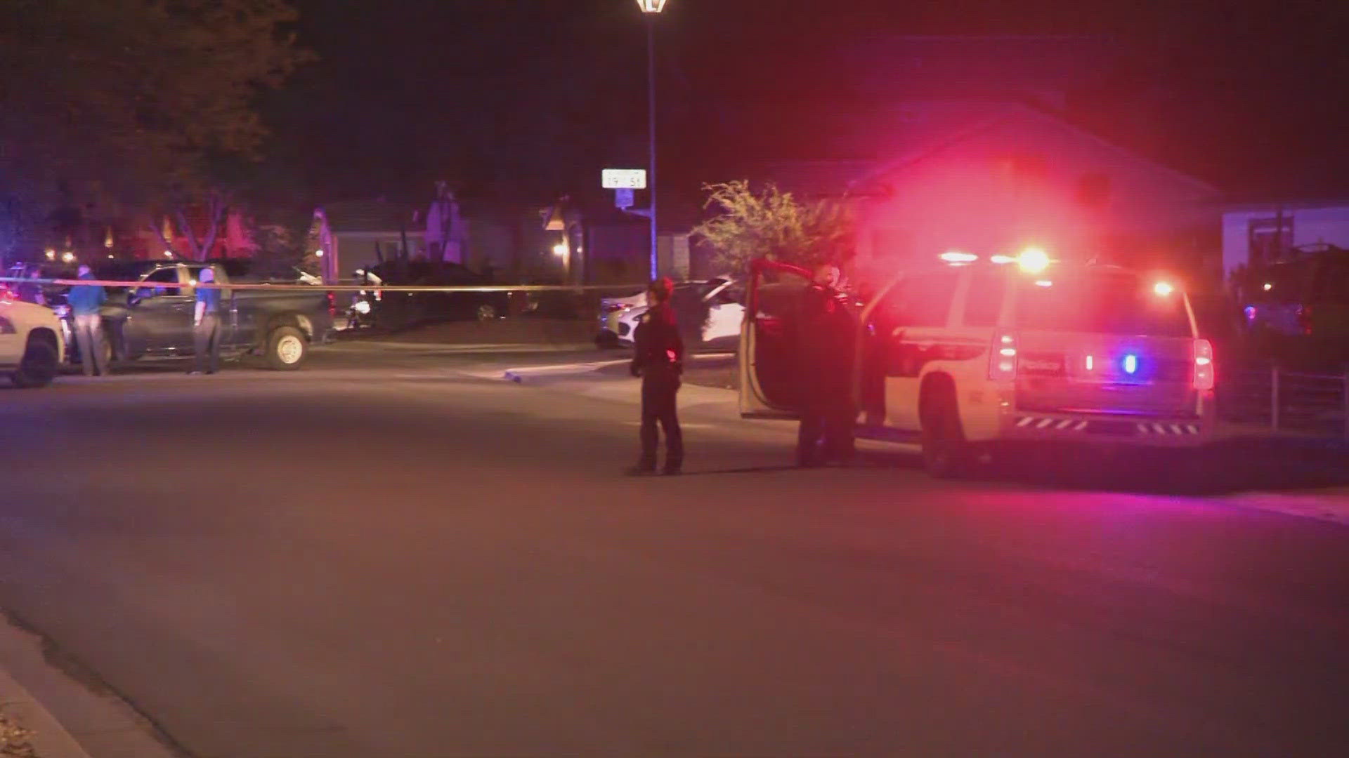Two men were shot in a north Phoenix neighborhood, police said. One died at the scene. 