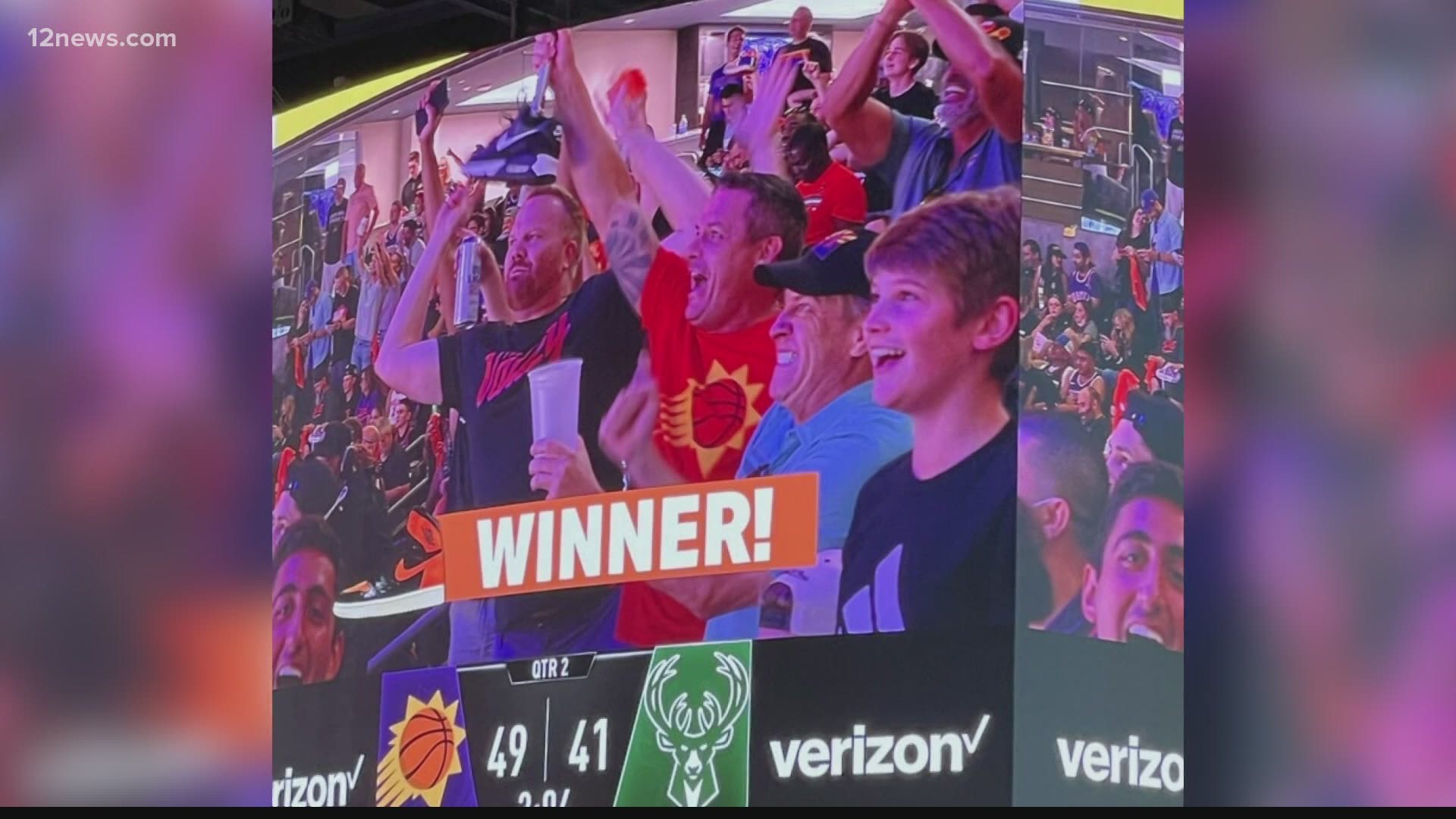 Watching Suns fans on the jumbotron at Phoenix Suns Arena is always a treat, but one fan recently made headlines for what he did while the camera was on him.