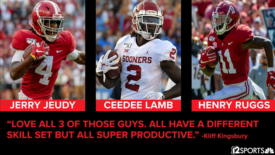 Cardinals HC Kingsbury Loves WRs Jerry Jeudy, CeeDee Lamb and