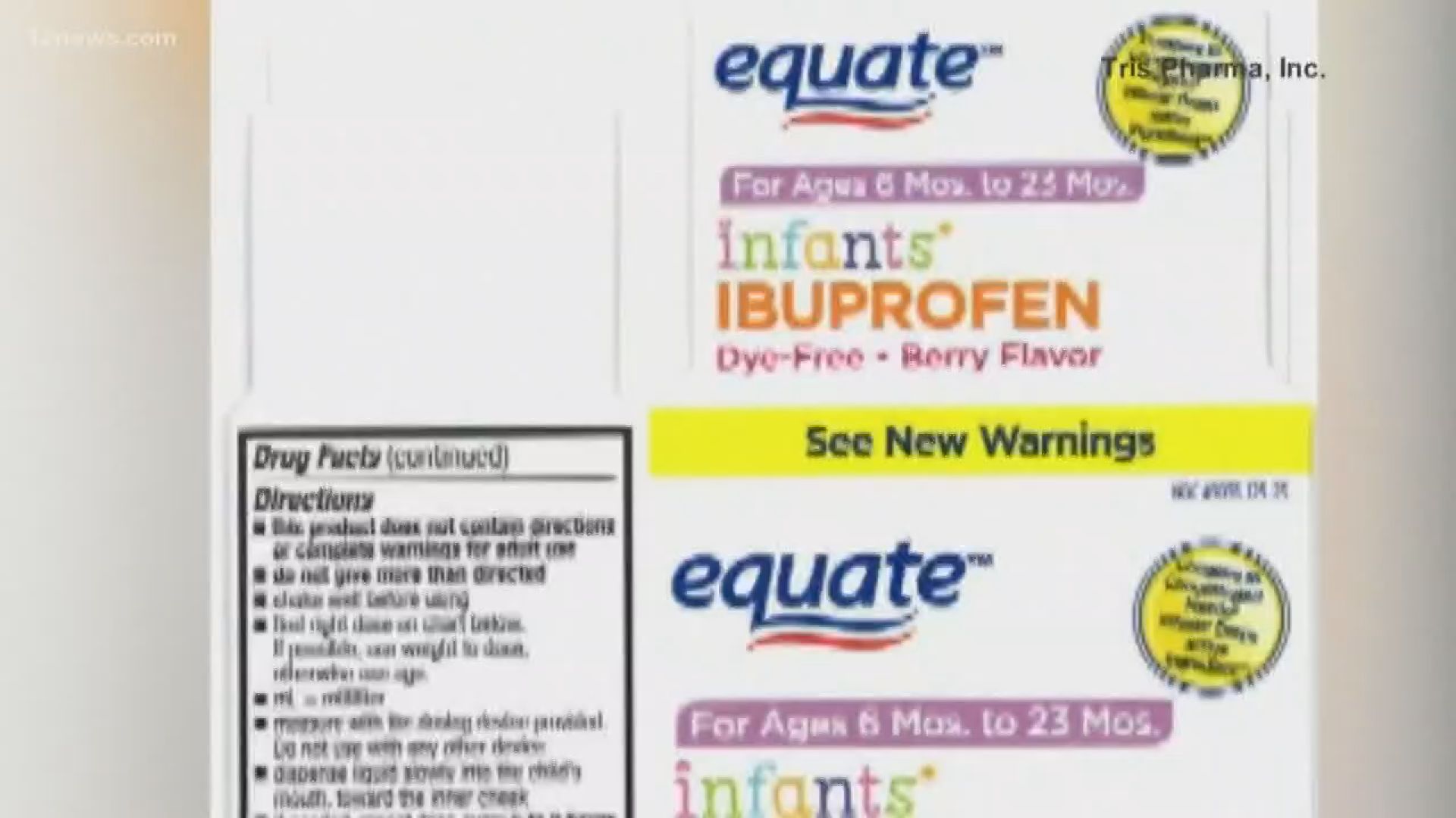 Recall of infant liquid ibuprofen sold at Walmart and CVS