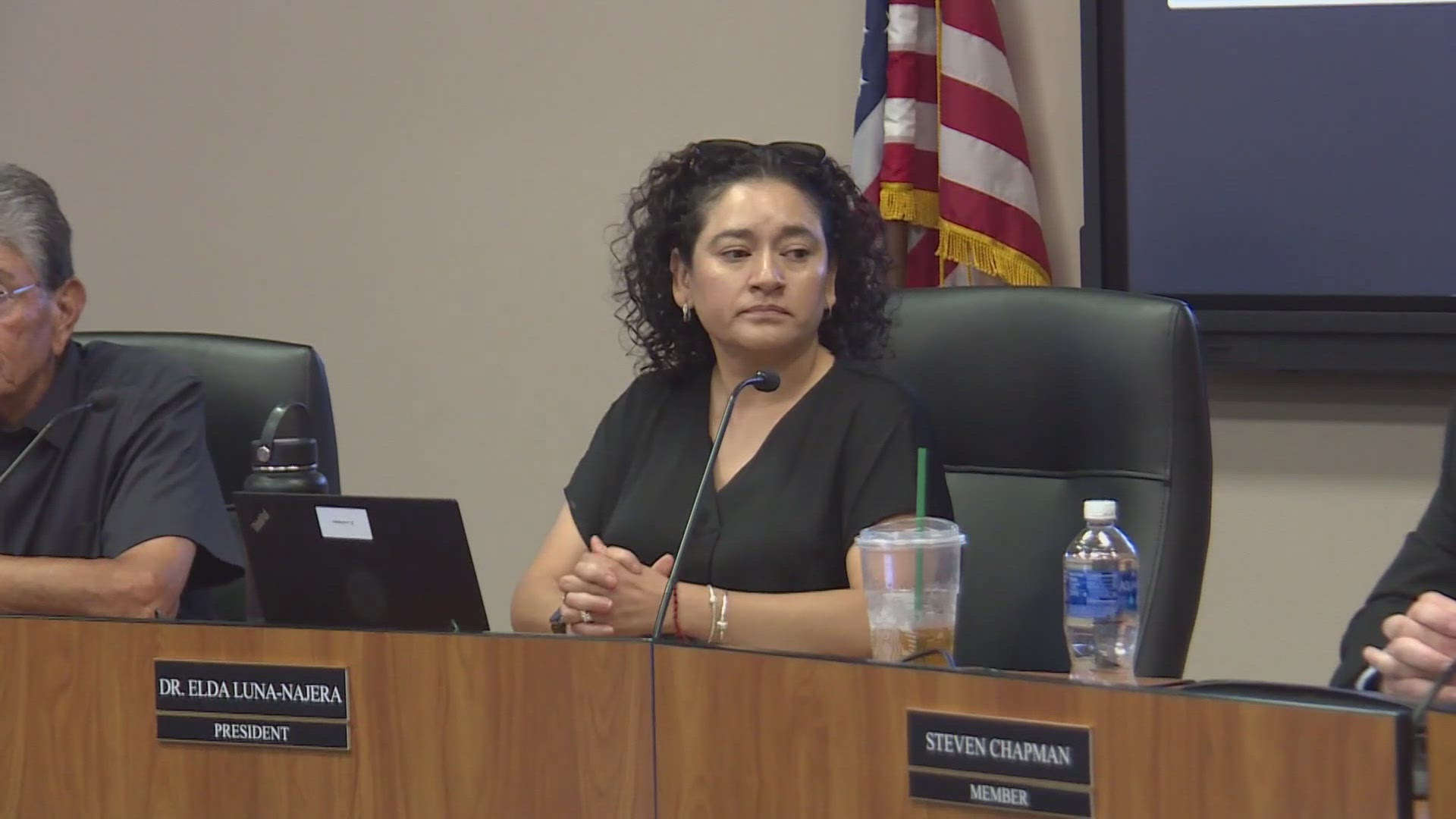 The school board concluded that Calles and Luna-Najera had been involved in a sexual relationship that interfered with their positions.