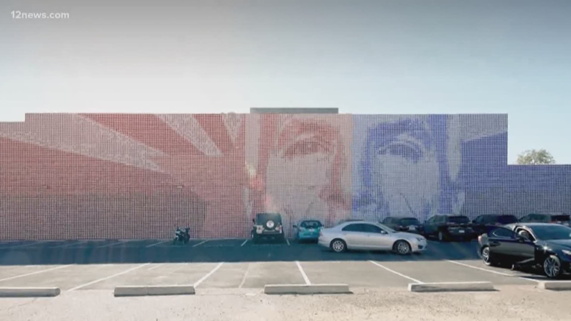 John McCain's collaborative spirit is a live and well in a project that is meant to honor a Senator known for reaching across party lines. Check out what's planned for the side of a Scottsdale building.