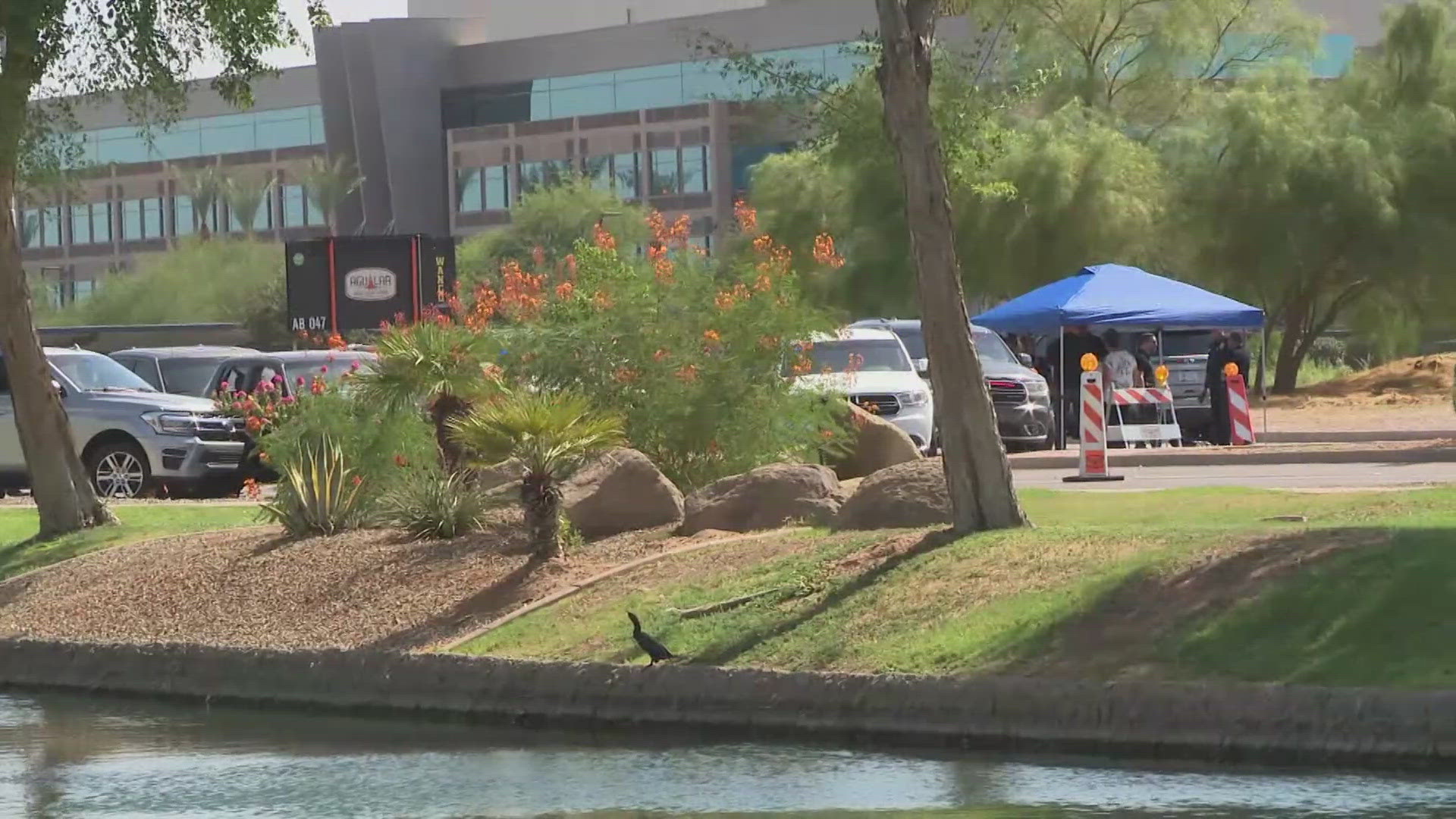 A person wanted on a federal probation warrant was fatally shot Tuesday afternoon in Chandler.