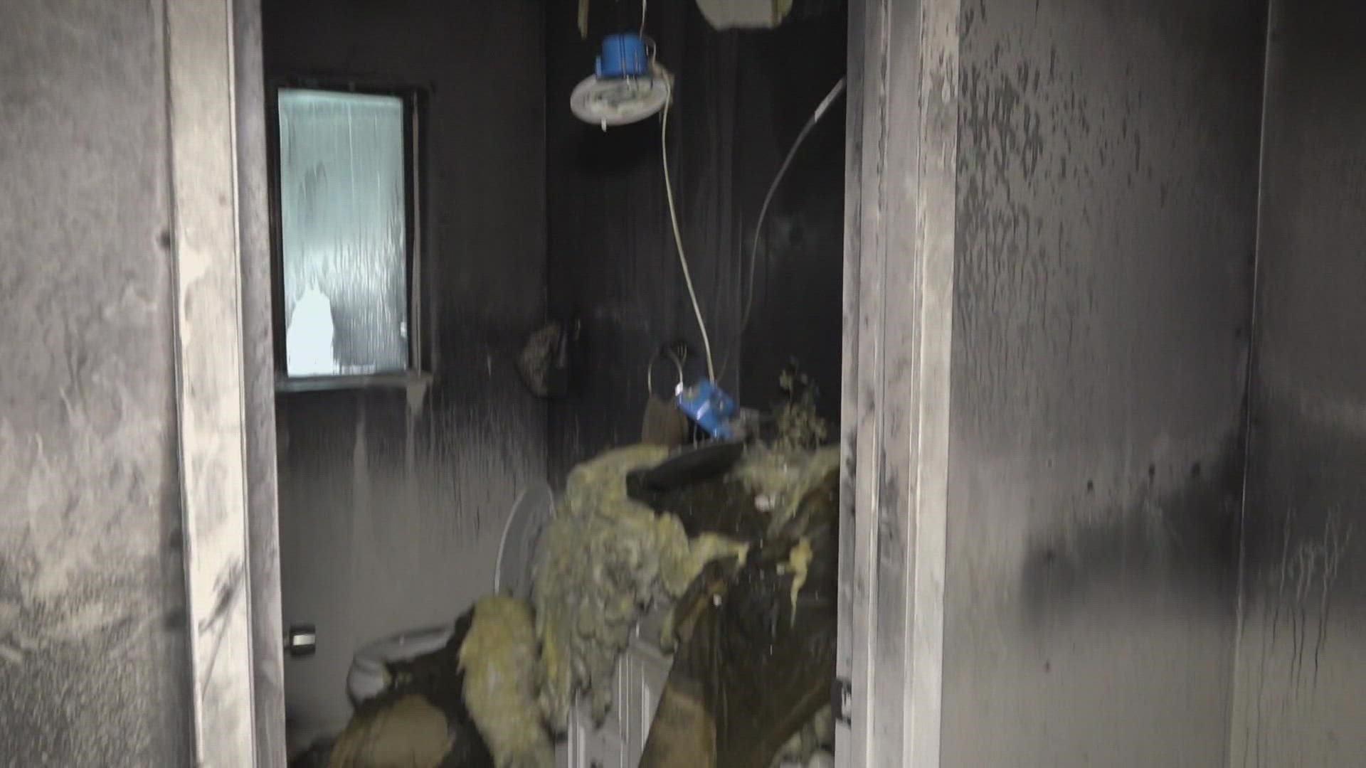 The fire broke out on December 29th. The family believes it was an electrical fire.
