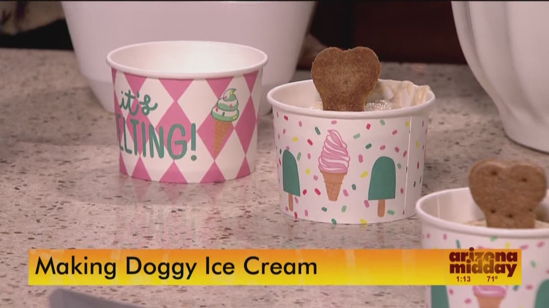 Check out this fun recipe to for doggy ice cream that your four-legged friends are sure to love during the hot summer months.