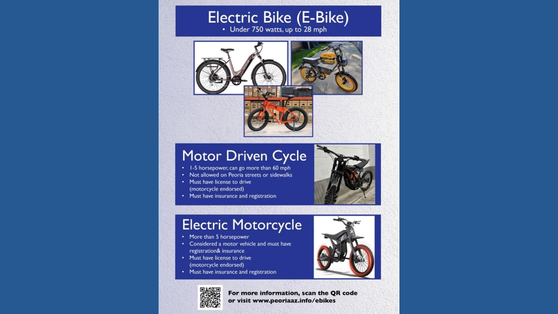 Peoria enforces new e-bike, scooter rules