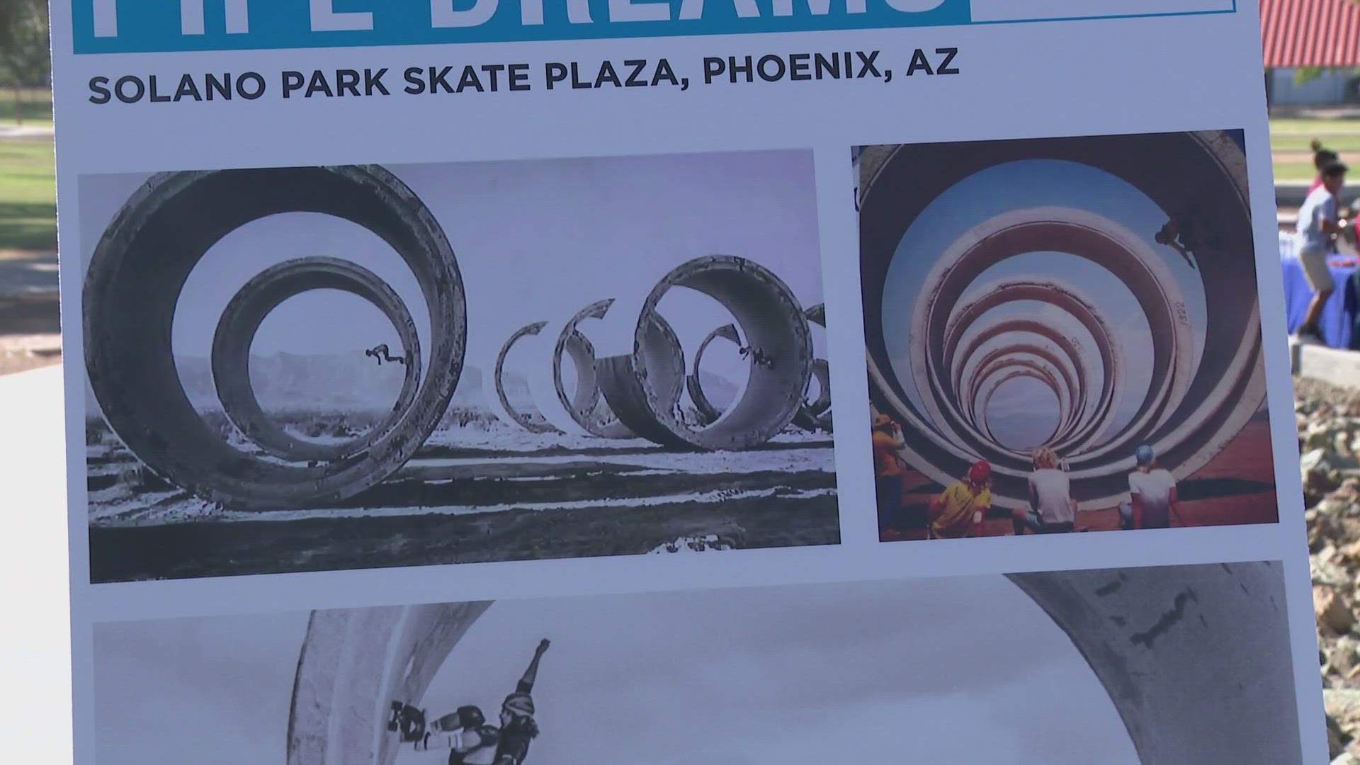 The plaza also features new basketball and pickleball facilities.