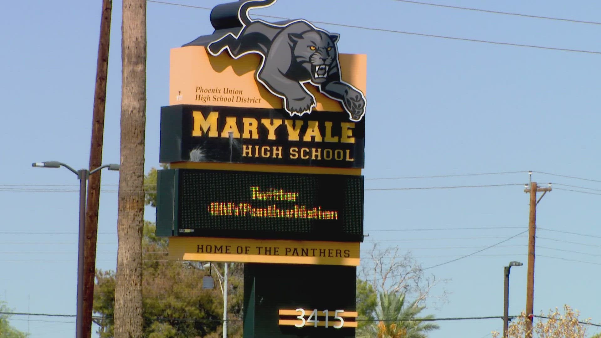 Phoenix police say a student at Maryvale High School has been detained for allegedly bringing a gun on campus.