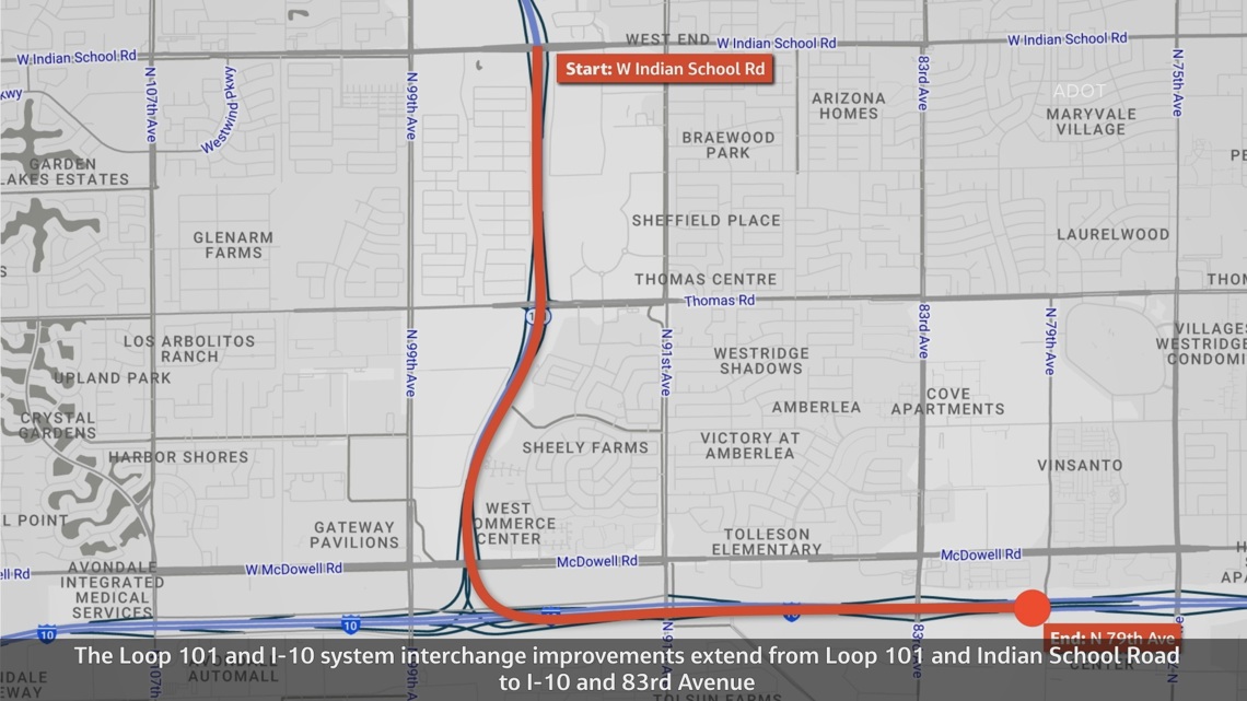 West Valley commuters to see relief as ADOT plans 101, I-10 Interchange revamp