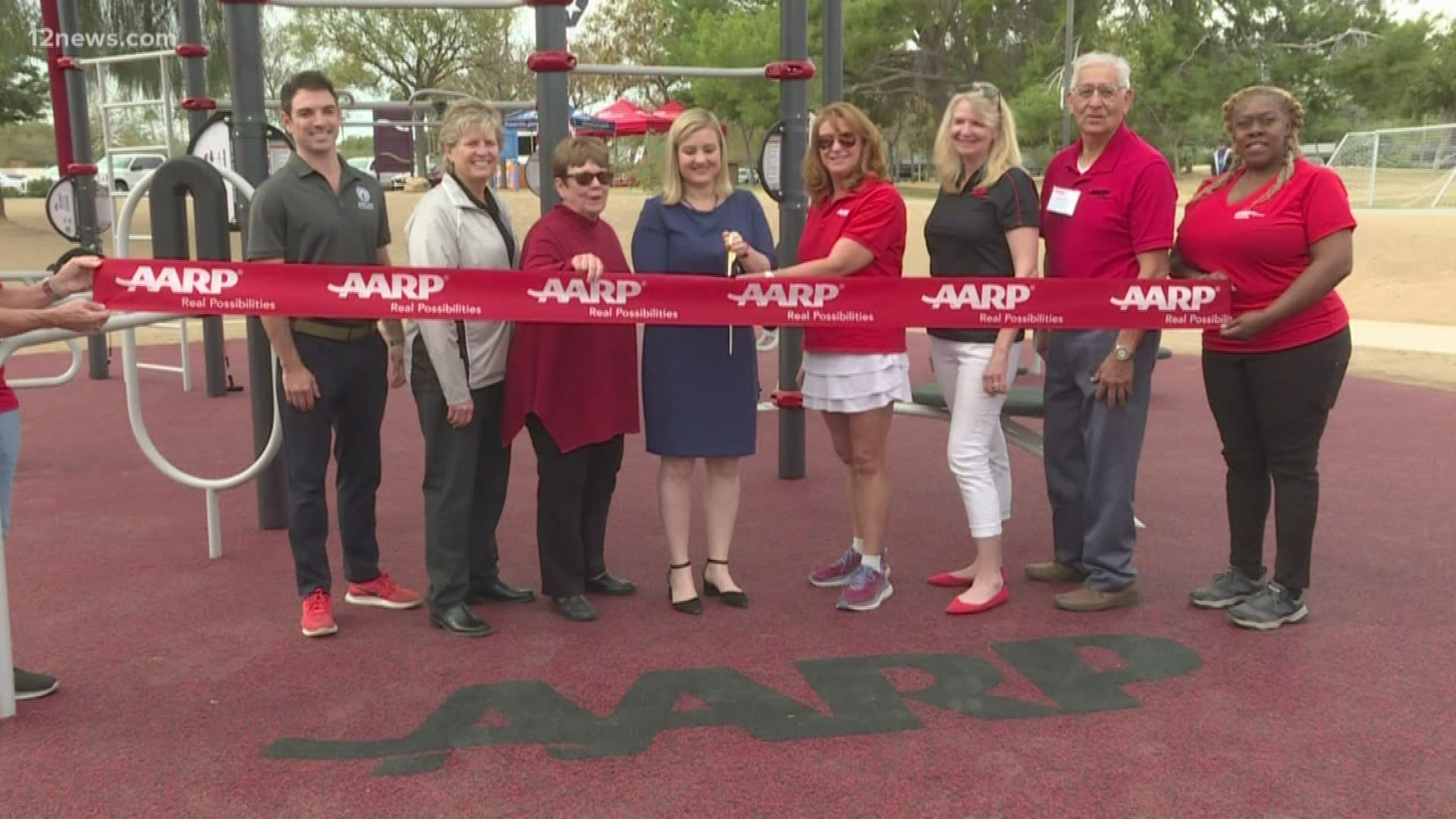The AARP is helping people stay active outdoors by opening a fitness park in Phoenix. The city of Phoenix and AARP opened the park at the Rose Mofford Sports Complex