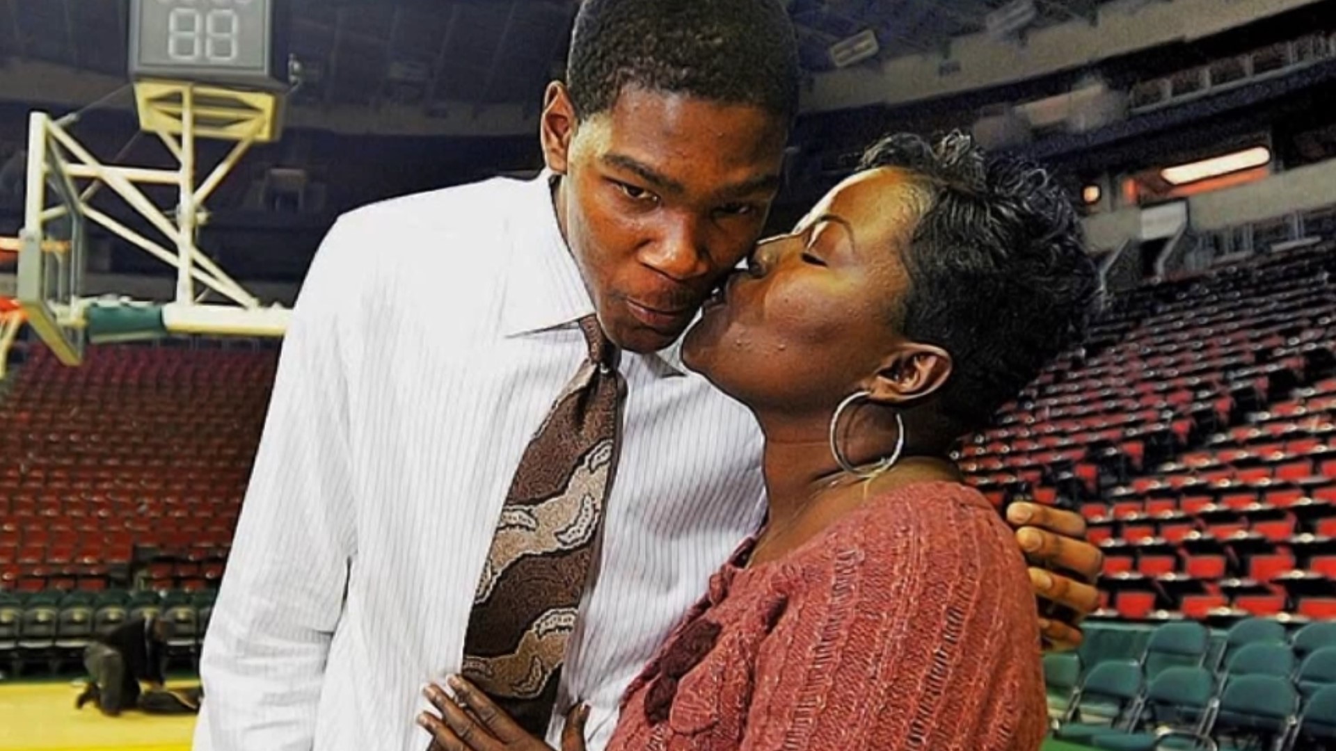 Through thick and thin, Mama Durant has been a consistent coach and fan of her son, Kevin Durant.
