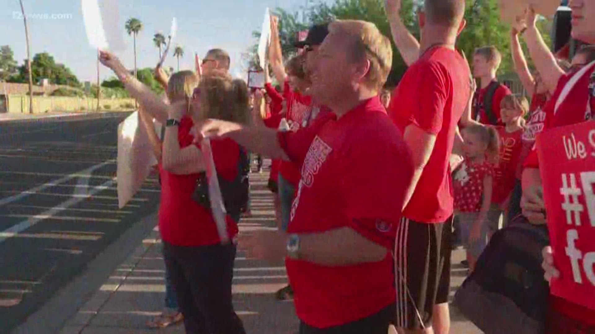 Teachers argue that Arizona doesn't support its public school teachers appropriately.