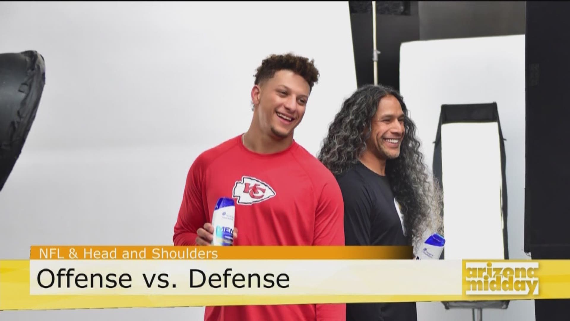 Head & Shoulders and the NFL have teamed up for a new ad campaign to answer an  age-old debate - offense or defense?