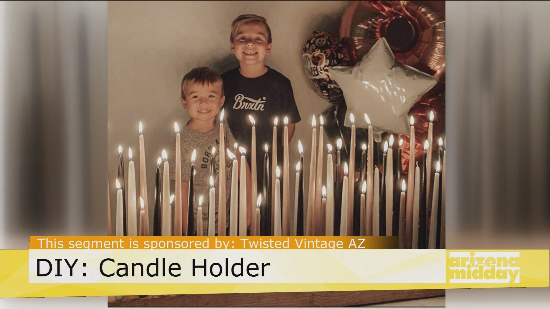 Jessica Ederer with Twisted Vintage AZ shows us how to create this Candler Holder Centerpiece