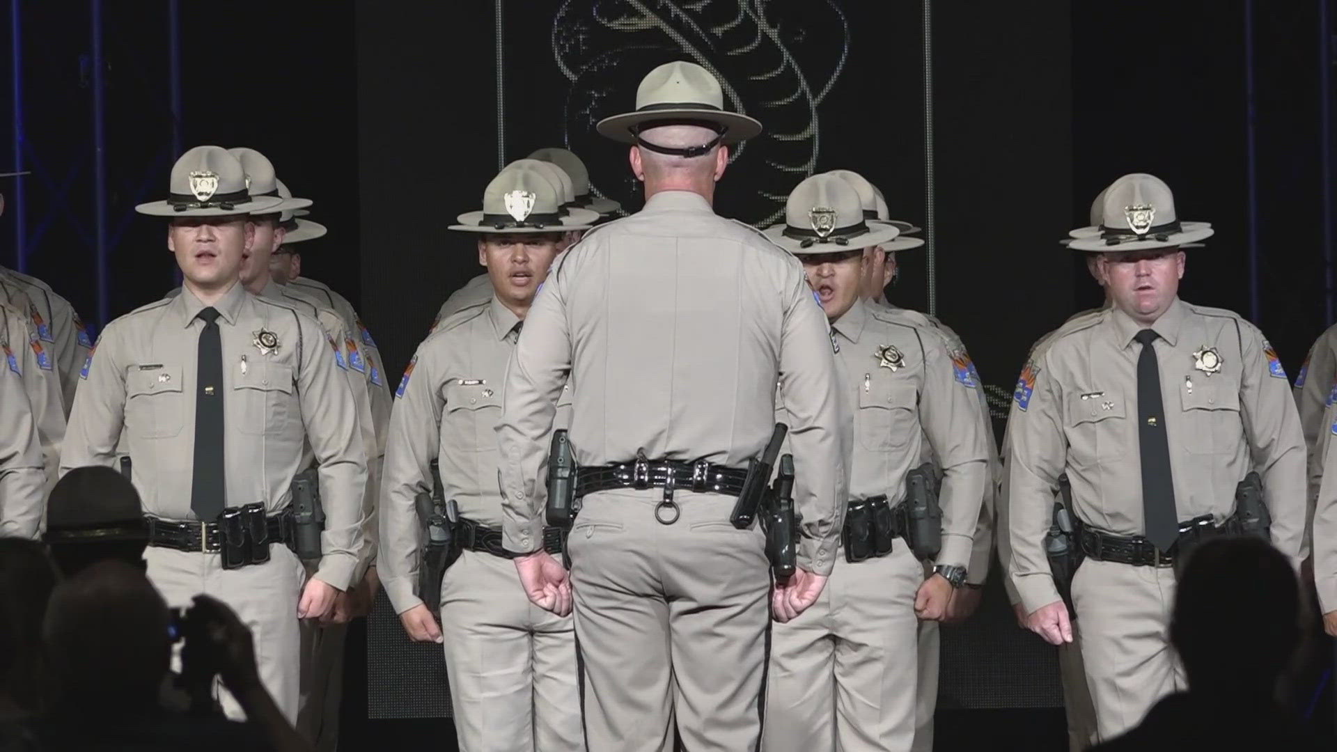 This class makes the first to graduate from the newly renovated state trooper academy since 1979.