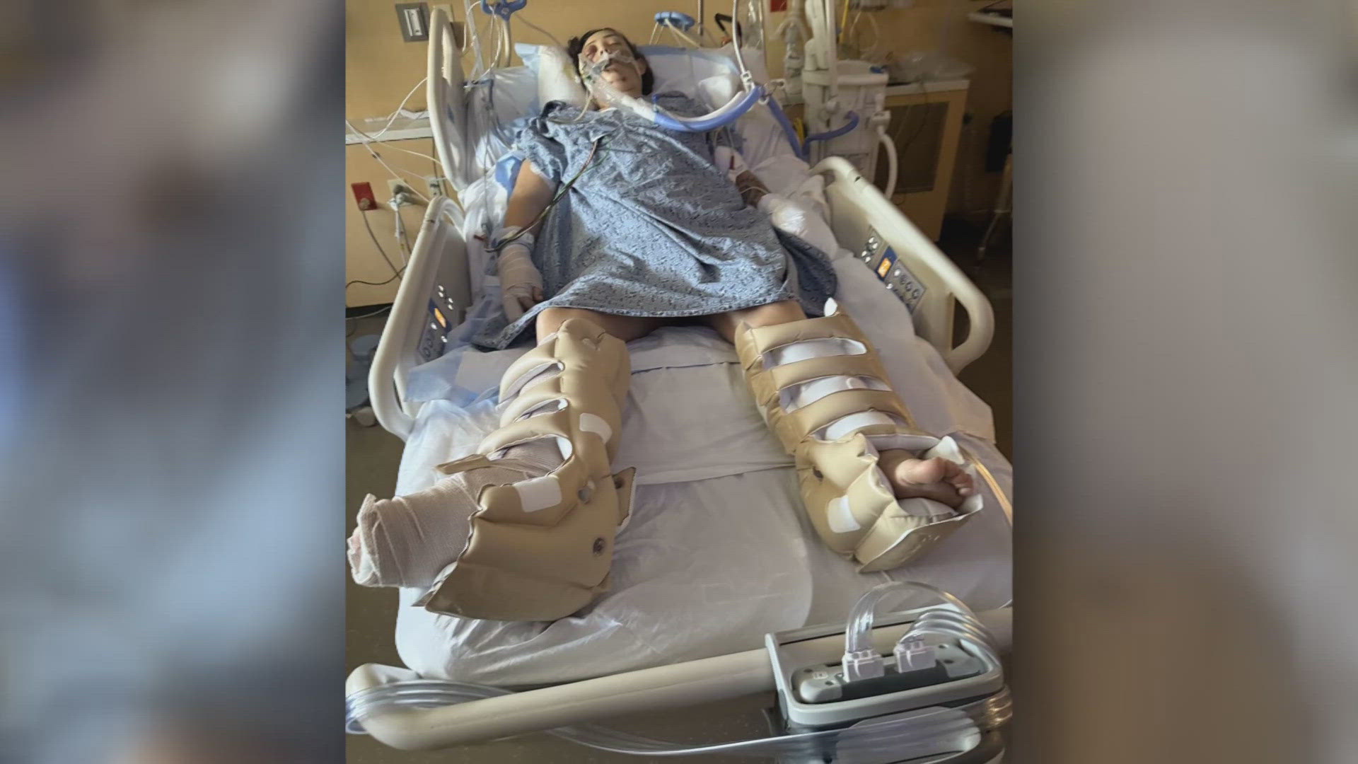 One Valley business owner is now recovering after a miraculous journey after being hit by steel pipes on the highway.