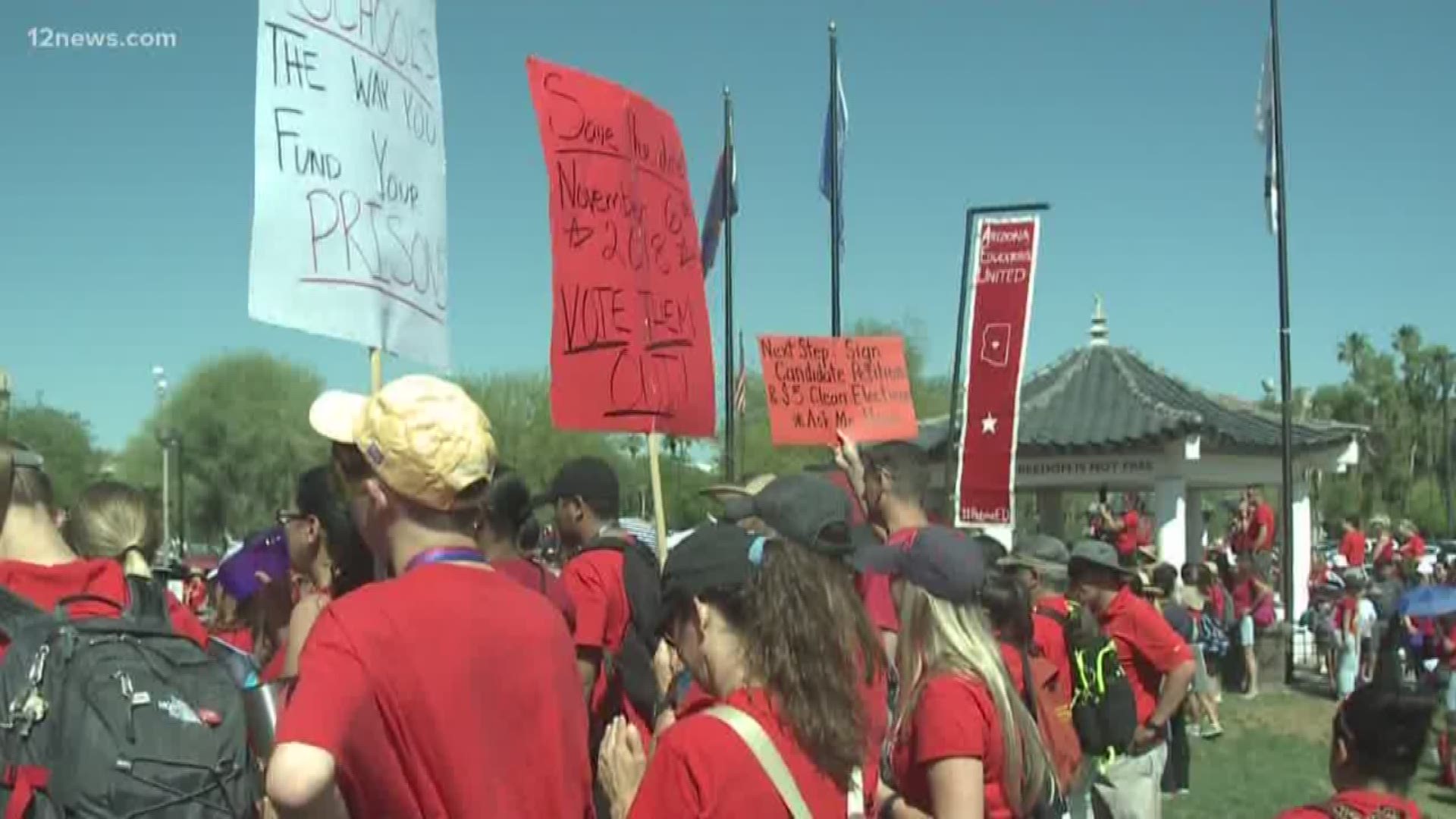 Although teachers are going back to the books, they say the fight for funding is far from over.