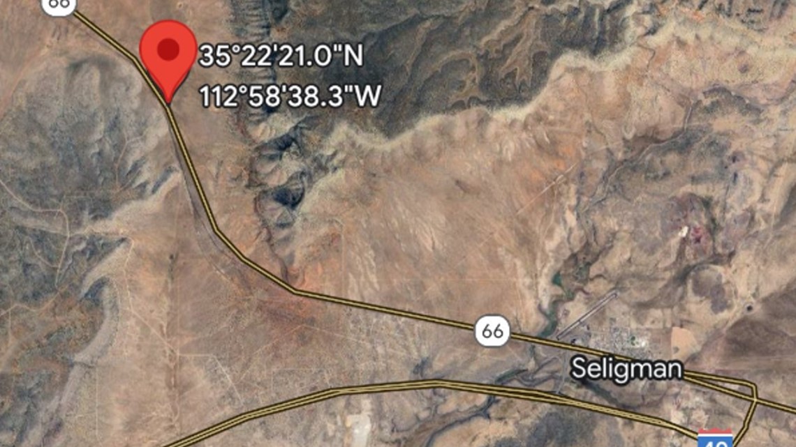 Aubrey Fire in Arizona burning off of Route 66, near Seligman