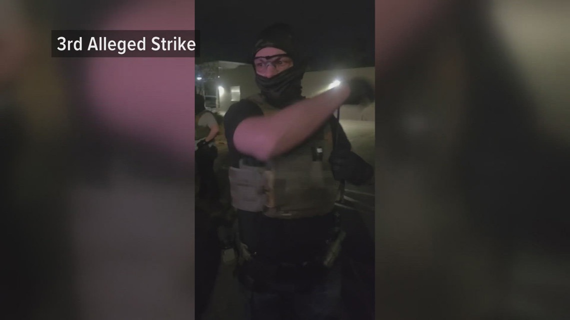 Video appears to show ICE agent striking protestors in Phoenix