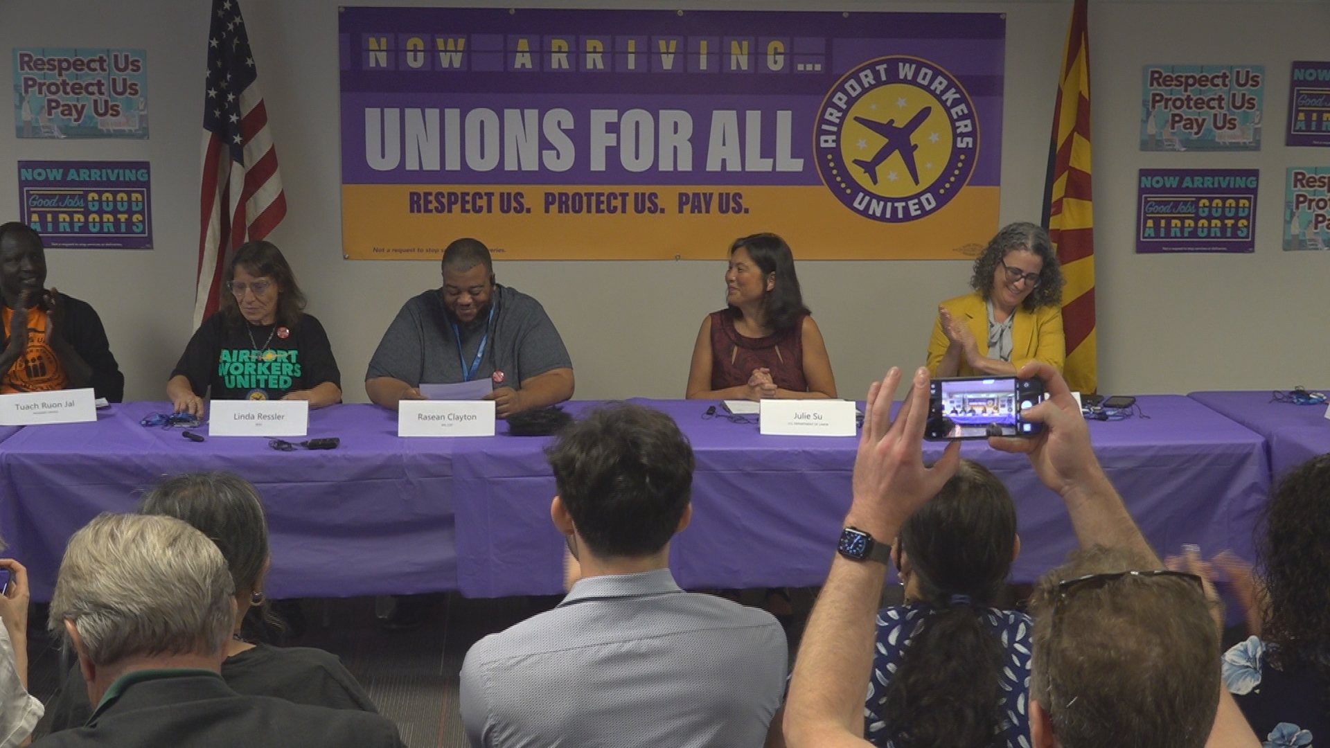 Acting Labor Secretary Julie Su met with workers impacted by extreme heat on the job.