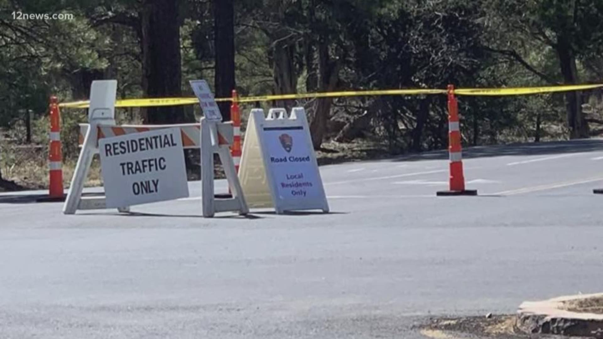 The National Parks Service announced that the Grand Canyon is closed until further notice. A man living and working in the park tested positive for coronavirus.