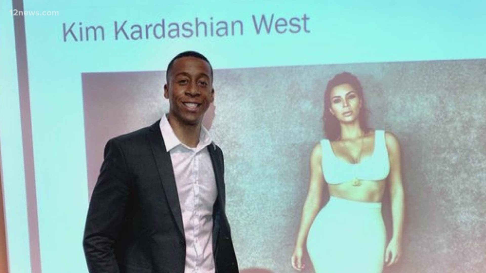 A soon-to-be graduate of Northern Arizona University is 'Keeping Up with the Kardashian's"' by writing a master's thesis about Kim. After two years of work, Corderro McMurry decided what the heck? He tweeted at the reality star to let her know he wrote 68 pages just about her, and she responded!