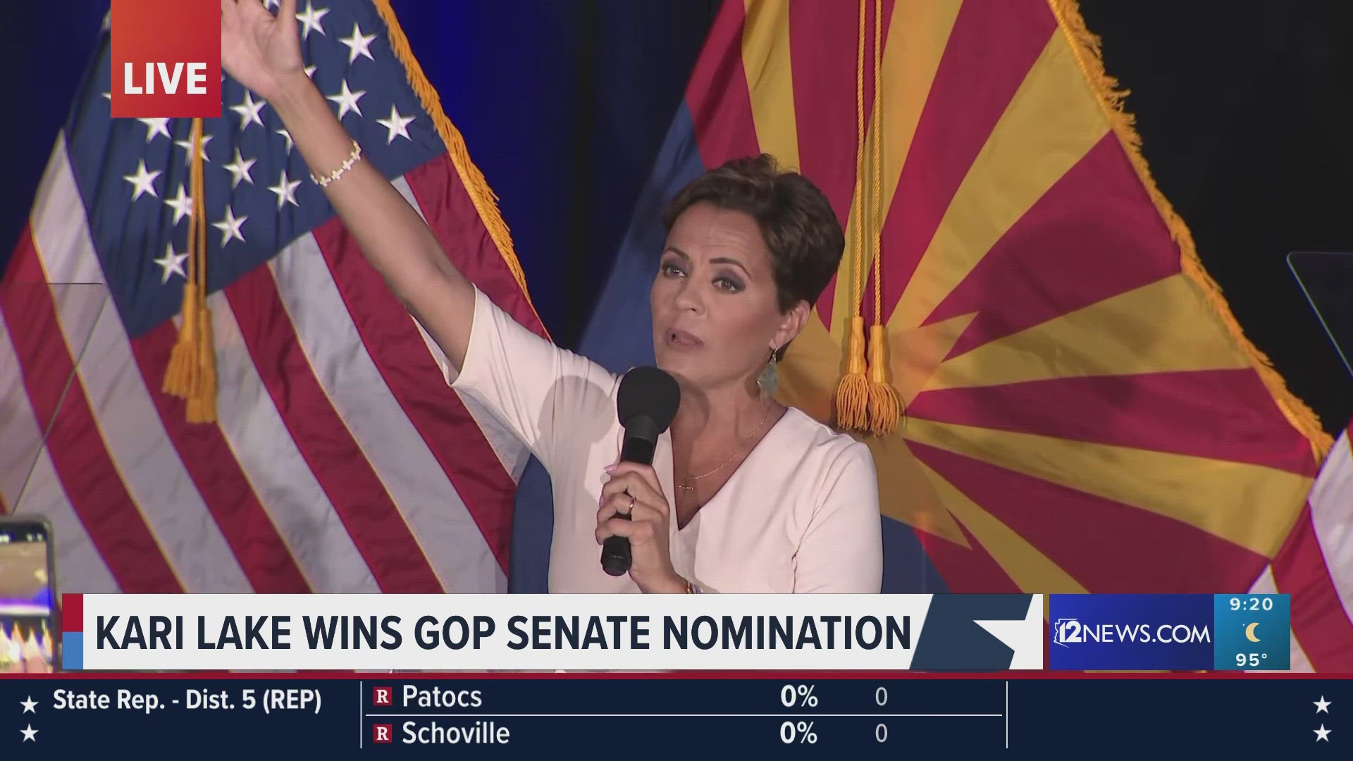 Kari Lake addresses supporters after AP calls Arizona Republican Senate race in her favor