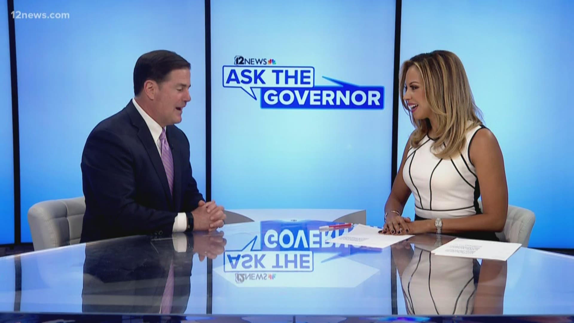 Arizona Governor Ducey is one year into his second term, but he is completely focused on the job. He says he hasn't thought a lot about life after office.