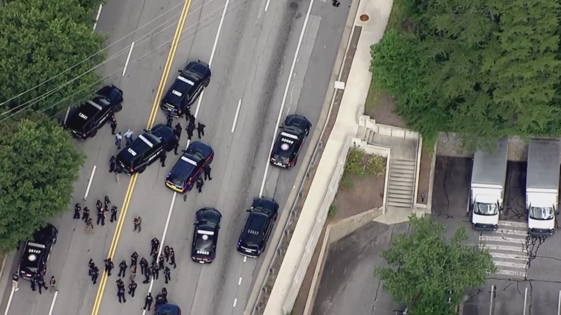 While the shelter-in-place order has been lifted, authorities are still telling people to avoid the area. 