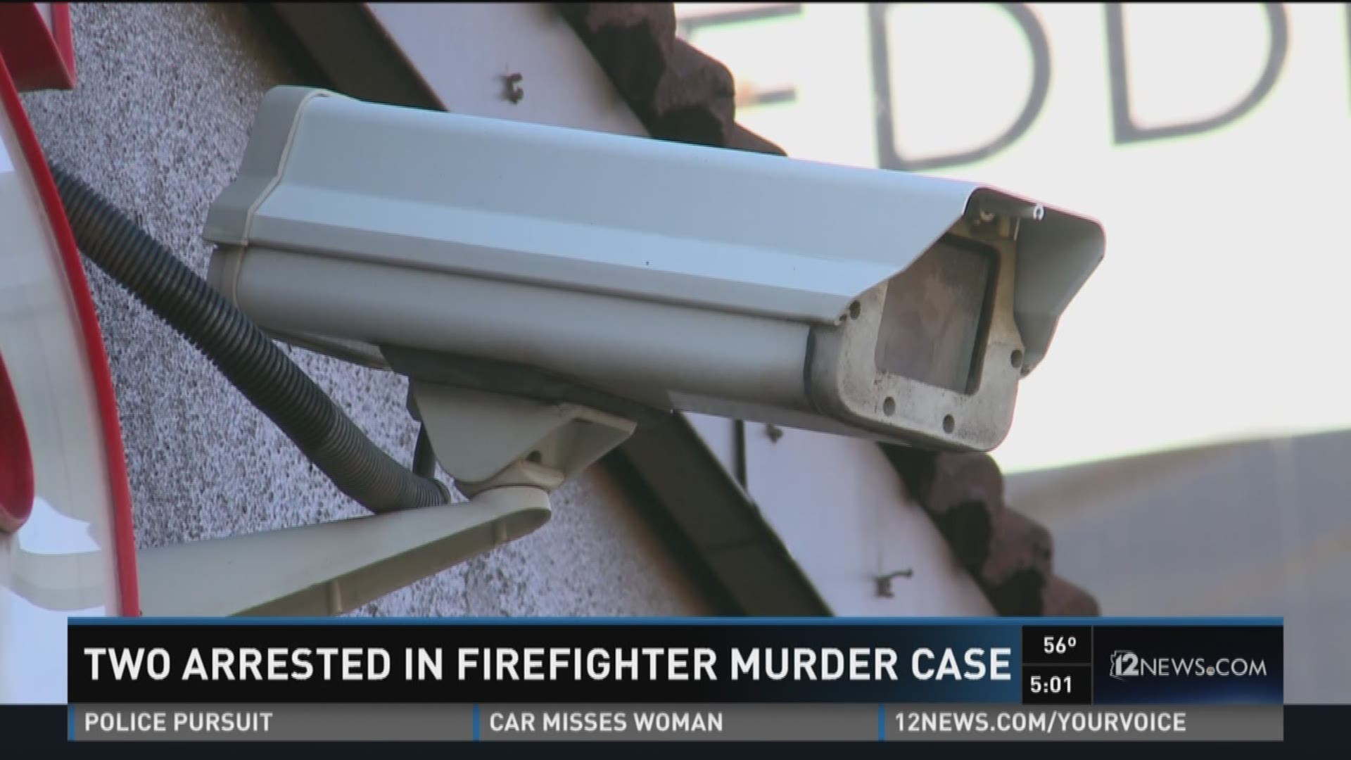 Two arrests in firefighter murder case