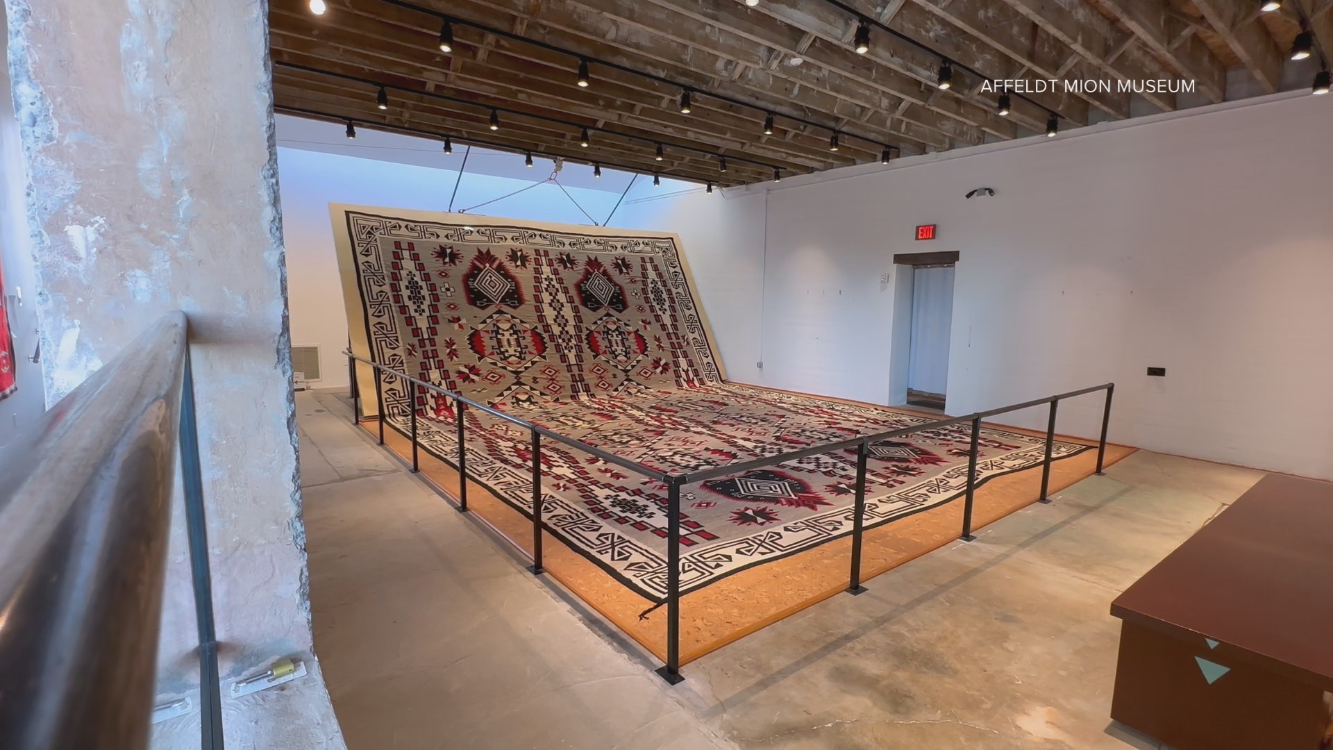 After 40 years hidden in storage, the world's largest Navajo rug has gone on display in Winslow. Museum Director Lori Law shares its history.