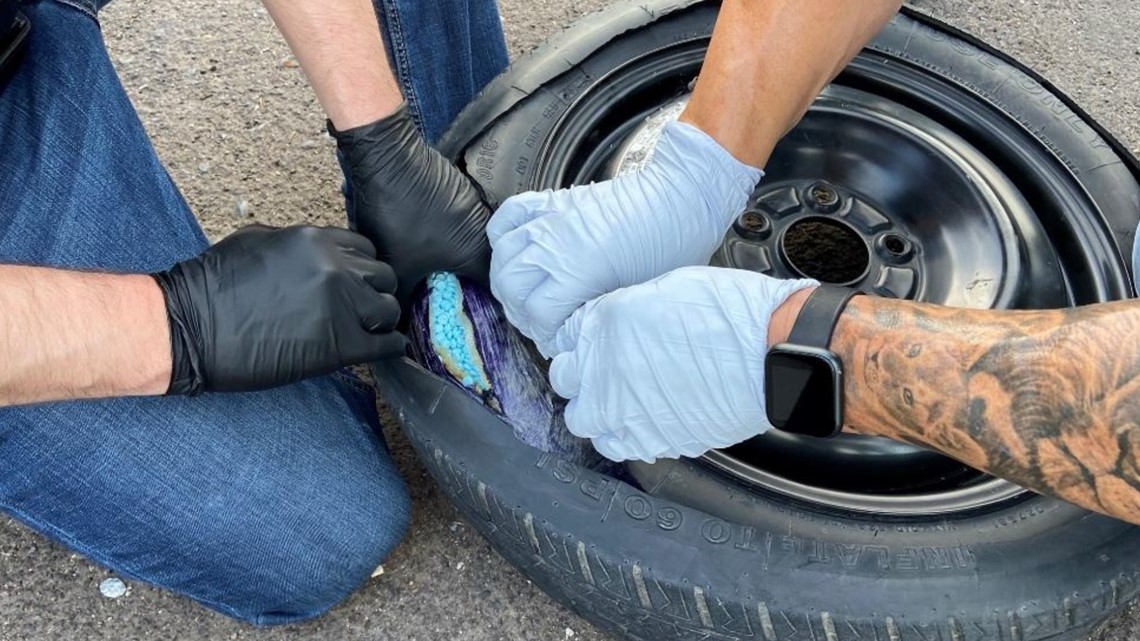 Phoenix police find 166K fentanyl pills in spare tire, suspect arrested