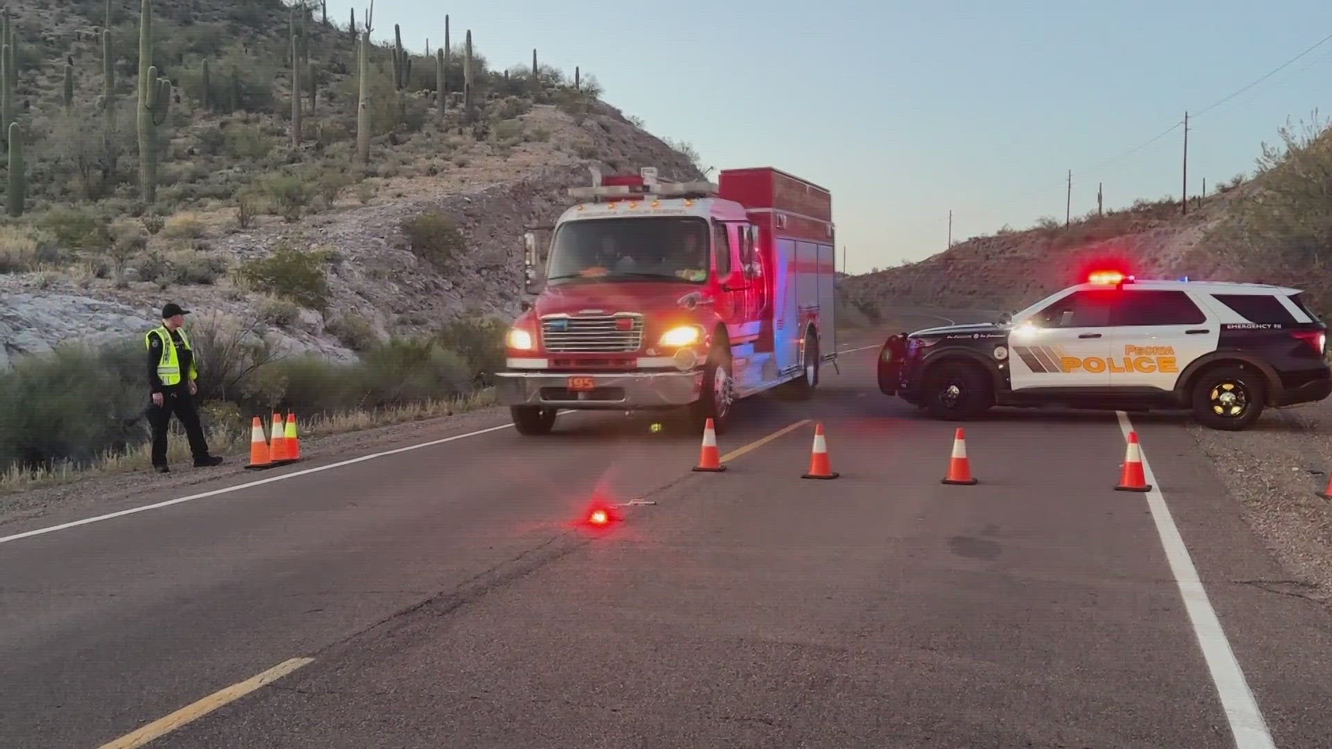 The crash happened near the access road to one of Arizona's most popular lakes and shut down a road for many hours on Saturday. Watch the video for more details.
