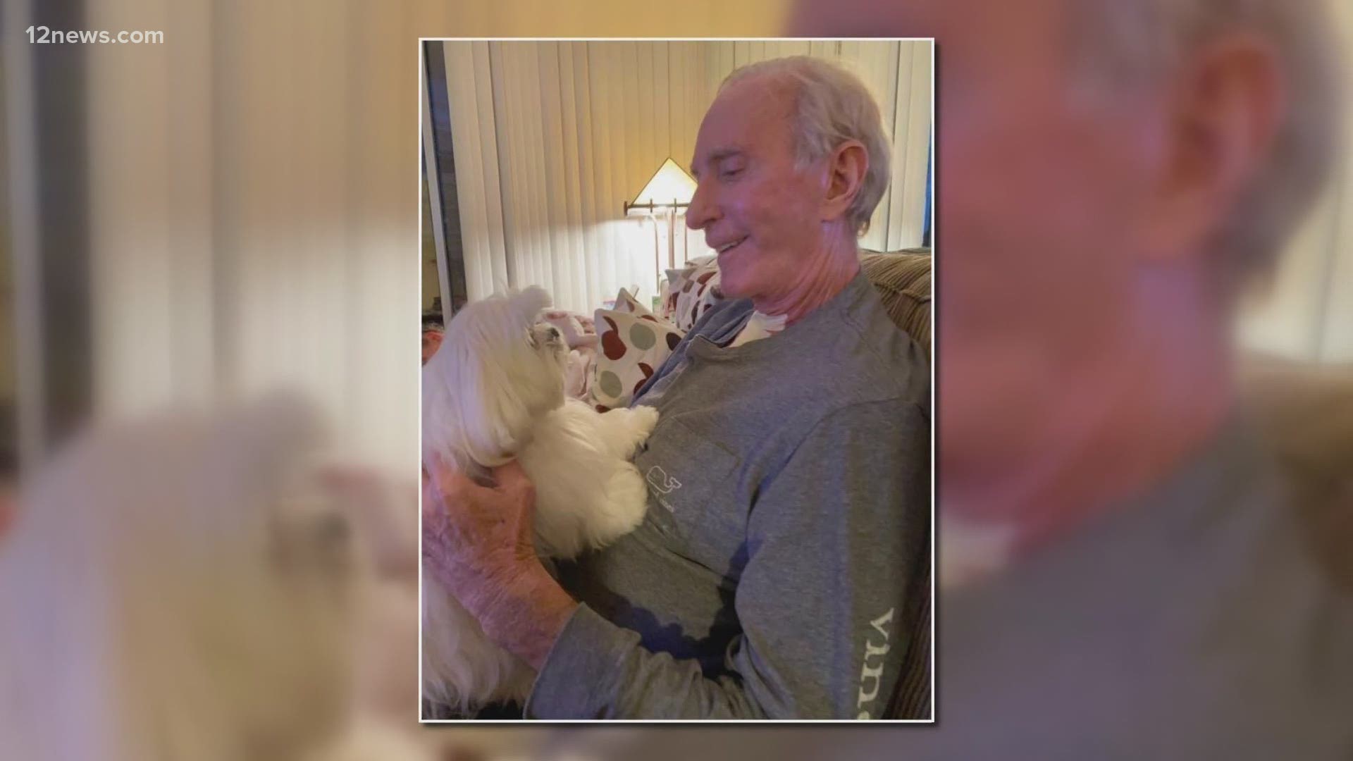A Scottsdale man who survived a long, hard battle with COVID-19 says he was saved by prayers and his dogs. The dogs were by his side when no one else could be.