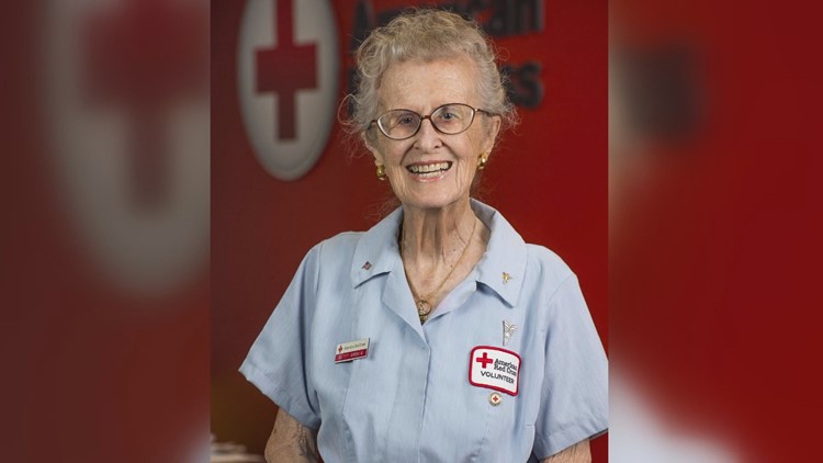 'Take care of yourself and help others. You’ll do well': Red Cross volunteer celebrates 101st birthday