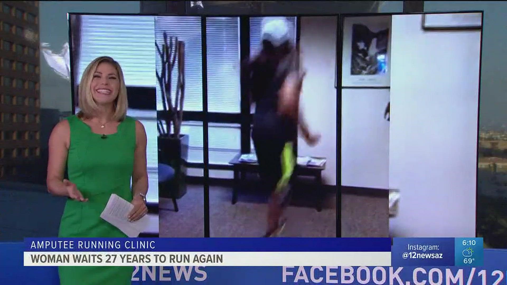 A Phoenix woman has waited 27 years to regain the ability to be active and run after losing her leg to cancer when she was just a young girl.