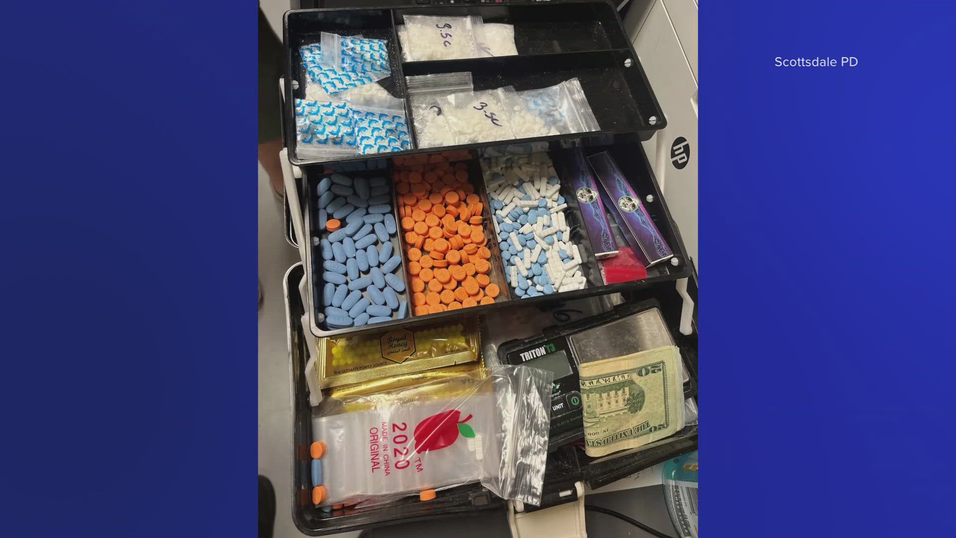 Scottsdale Police seize $34,000 in drugs, arrest two suspects after a several-month-long investigation.