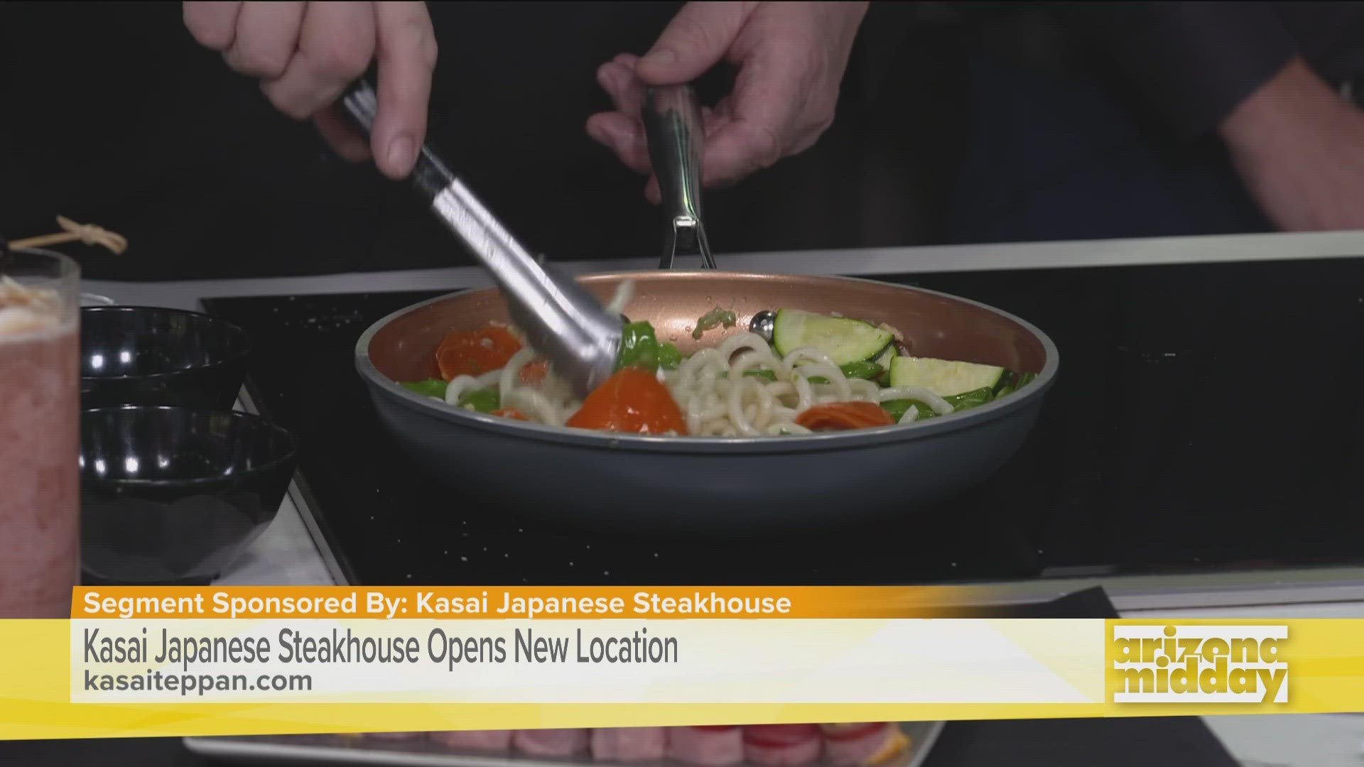 Chef Marty & Mike Russello stopped by our Midday kitchen to give us a preview of their dining experience that blends teppanyaki, traditional Asian dishes and sushi.