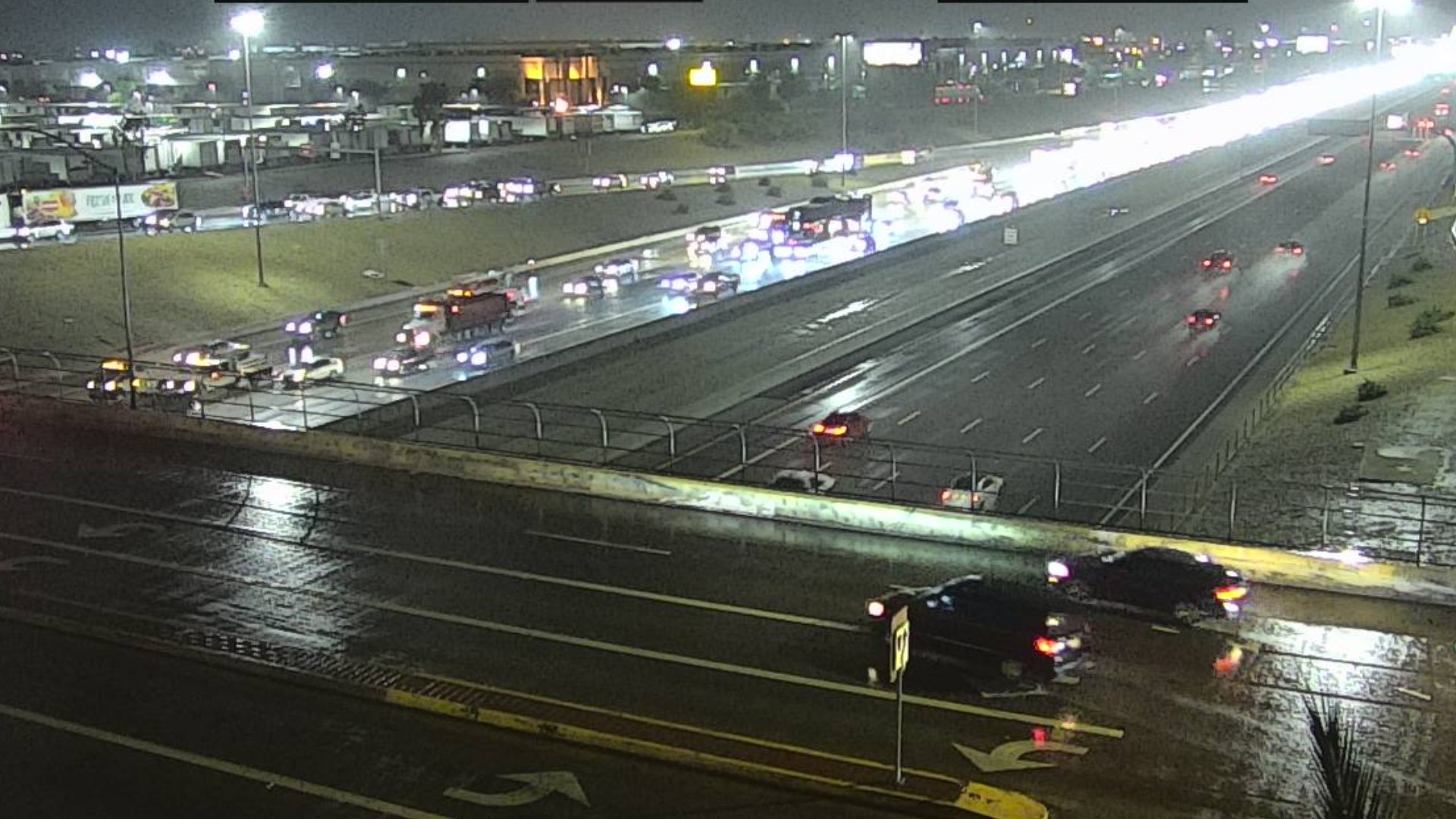 Slow traffic has already been reported on I-10 near the downtown area, weather officials said.