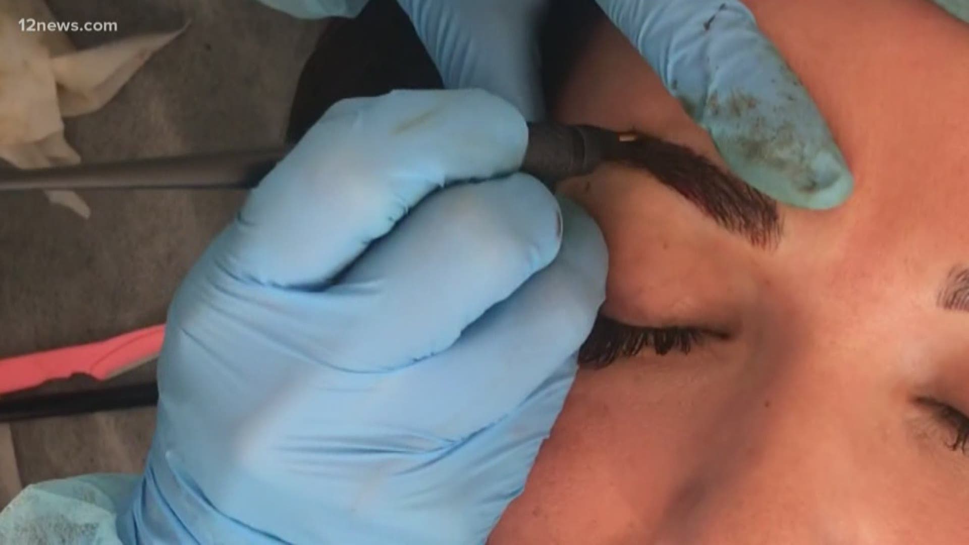 A semi-permanent and permanent makeup for your eyebrows could leave scars or amazing results. It is a eyebrow tattoo designed to look like natural brow hairs, and buyers beware because microblading is not regulated in Arizona.