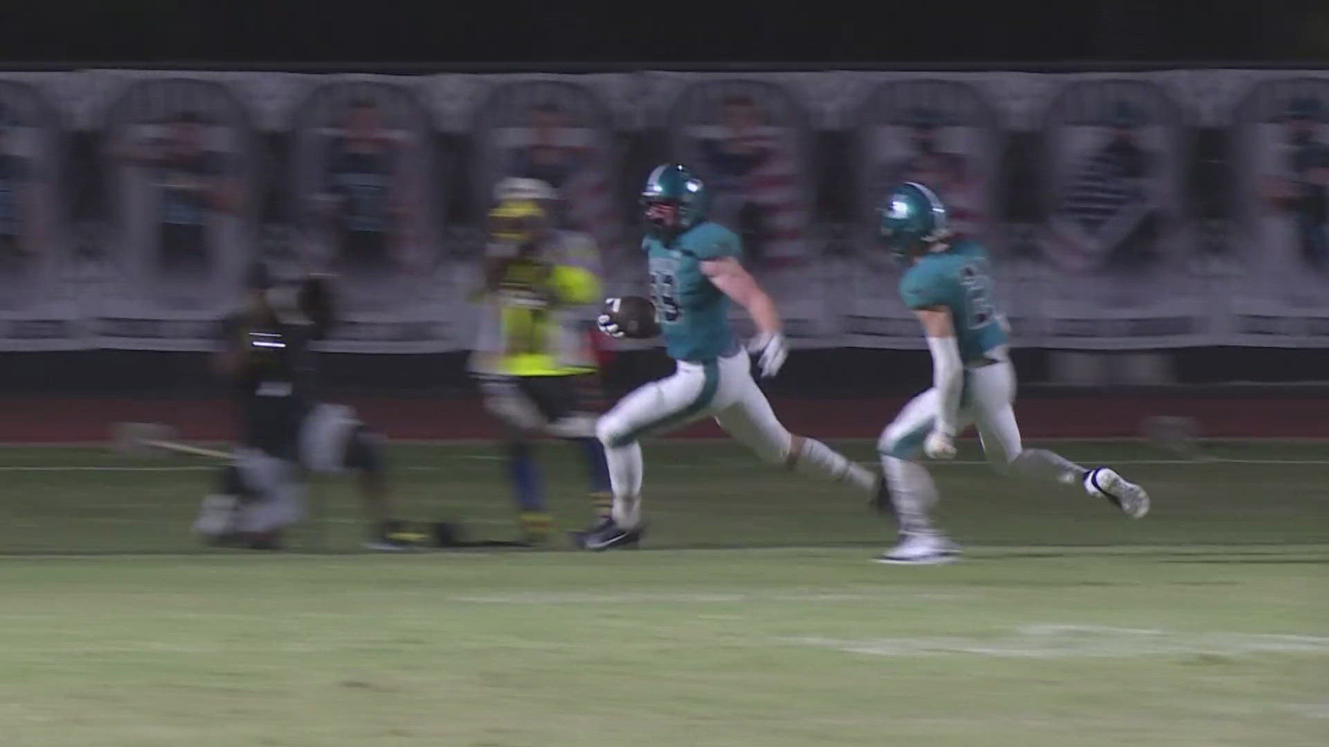 Congrats to Highland's Logan Bonham! His game-winning pick six against Chandler was voted the Week 5 Sweet Play of the Week! Watch the play above.