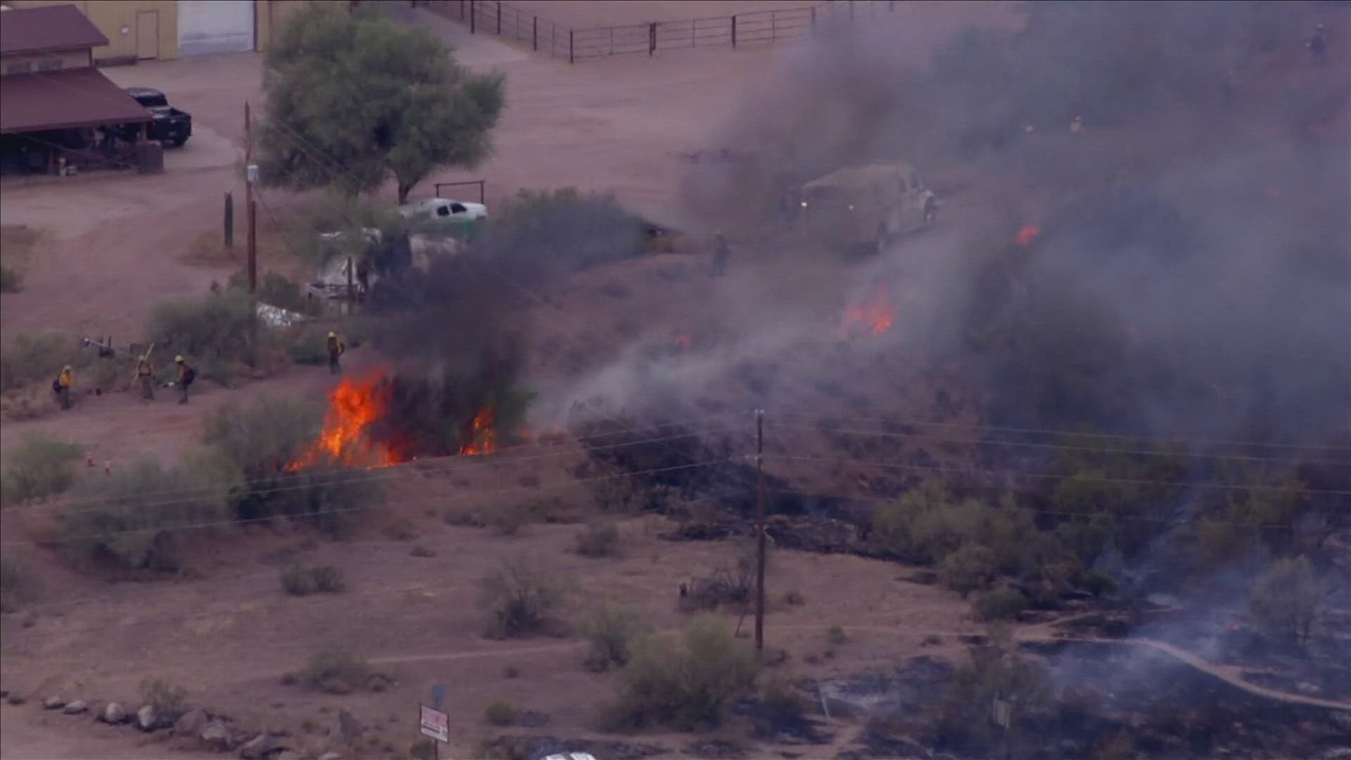 The Ghost Fire ignited near Apache Junction on Friday and is now 65% contained after burning 88 acres.