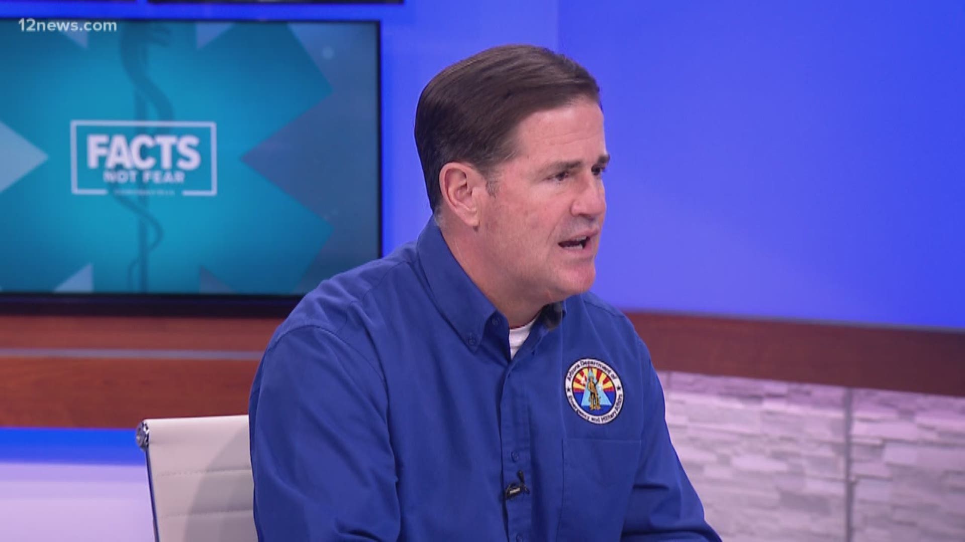Governor Doug Ducey was in Studio 12A answering questions from viewers and addressing the need to get PPE to first responders and healthcare workers.
