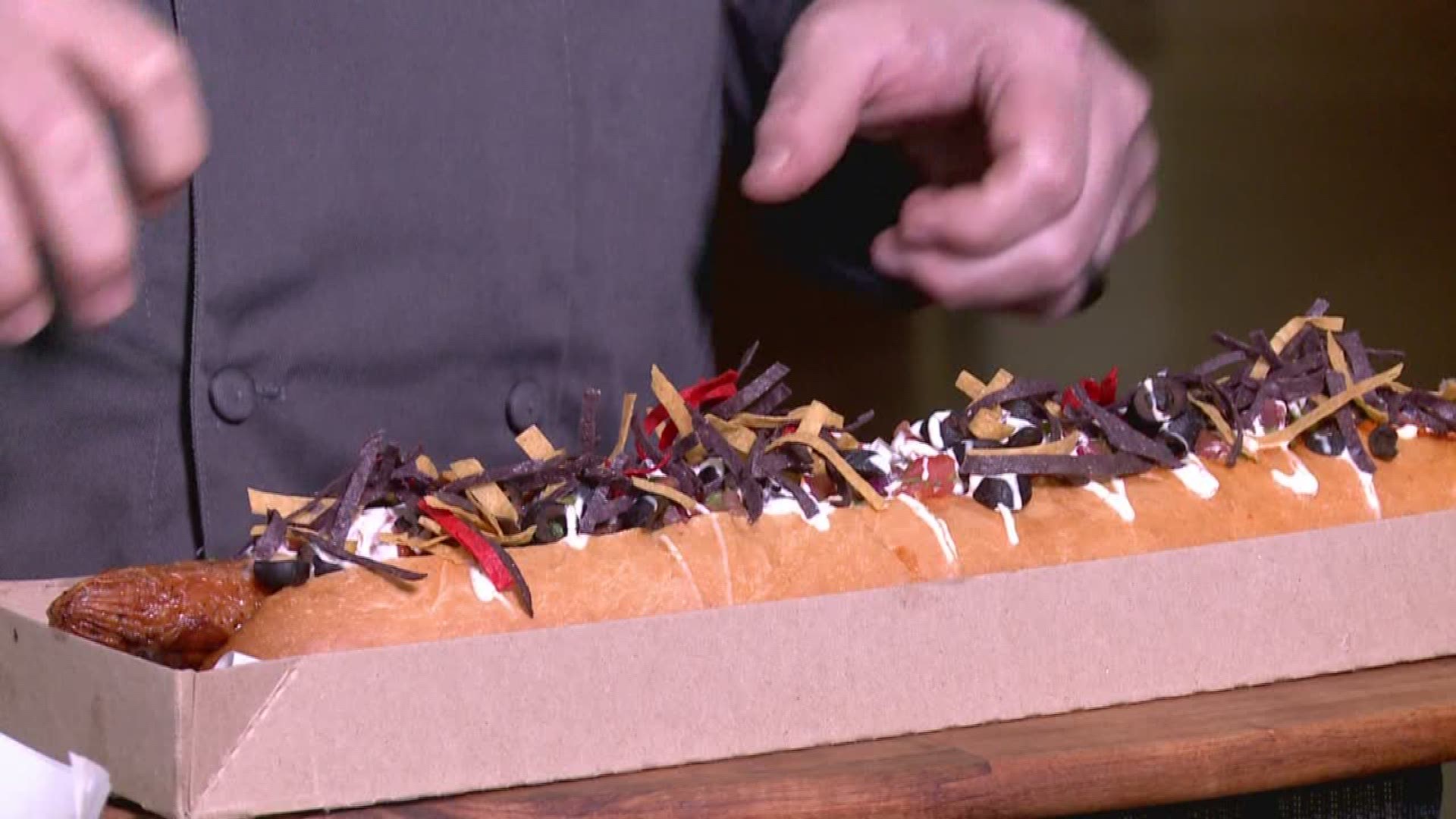 Diamondbacks stadium has introduced 30 new items to the menu, including the Chicken Enchilada Dog.