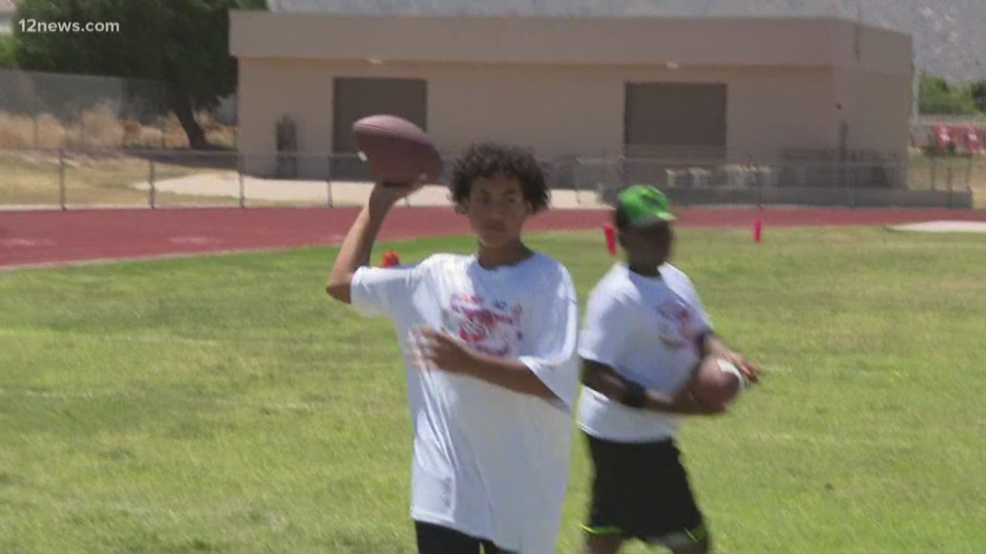Local NFL legends like JD Hill are hosting a free football camp for kids out at South Mountain High School this weekend. Their goal is to get kids off the street and inspire them.