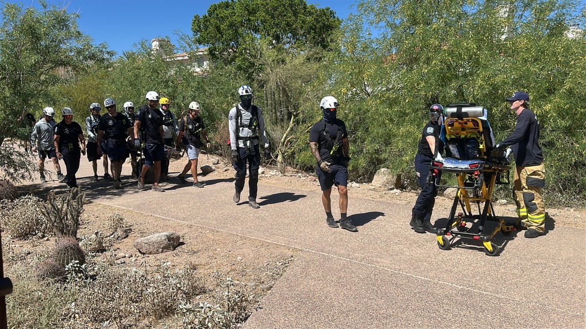 Crews rescue hiker suffering 'heat-related medical emergency' on Camelback Mountain