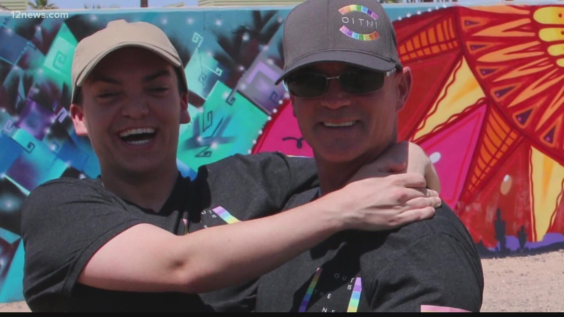 A retired Scottsdale police officer has found a new way to protect and serve. Johnnie Ghiglia and his son started a non-profit to support LGBTQ youth.