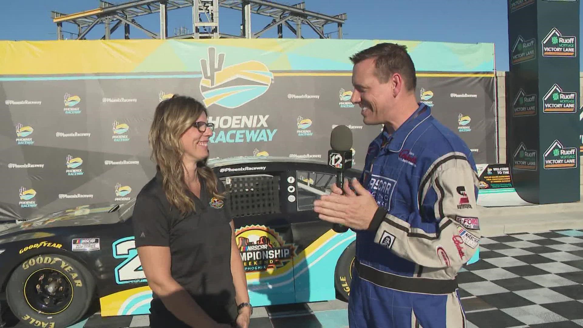 You can get behind the wheel of a NASCAR race car with a new driving experience at Phoenix Raceway. Jamie Kagol shows off his need for speed.