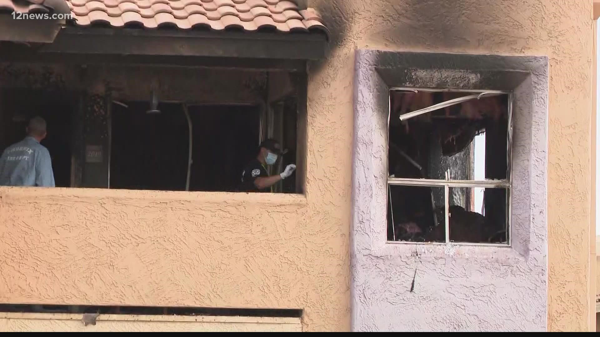 Phoenix PD said a man in a mental health crisis set fire to his apartment before jumping out of the window. It happened near 70th Ave and Indian School Road.