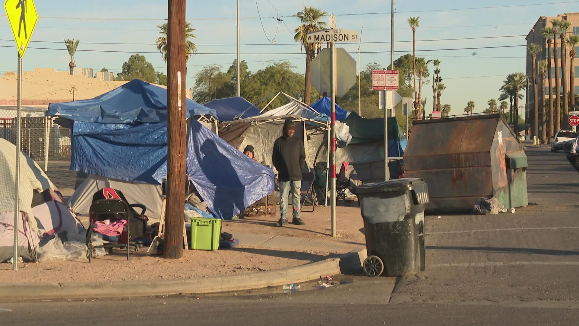 County data shows 130 unsheltered people died in 2021 from heat-related incidents. An I-Team analysis found calls for help in 'The Zone' soared in 2022.